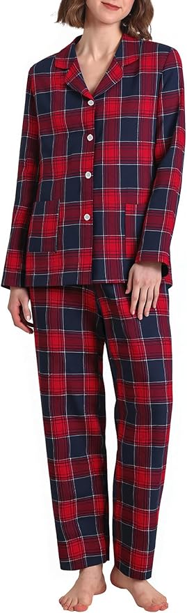 Women's Flannel Pajama Set - 2 Piece