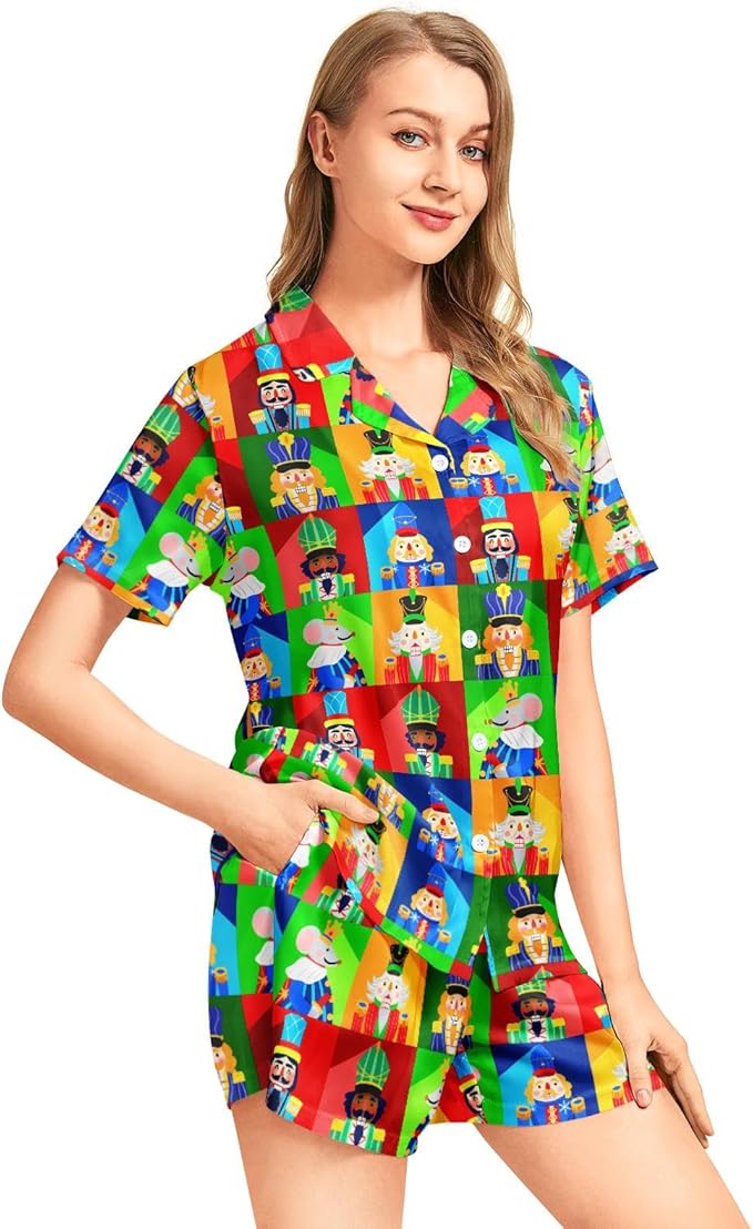 Women's Pajama Set - Short Sleeve - 2 Piece