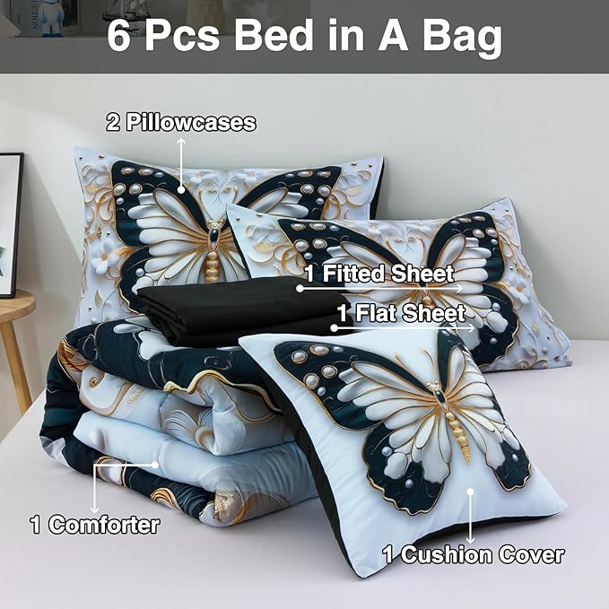 Comforter Set - Full - 6 Piece
