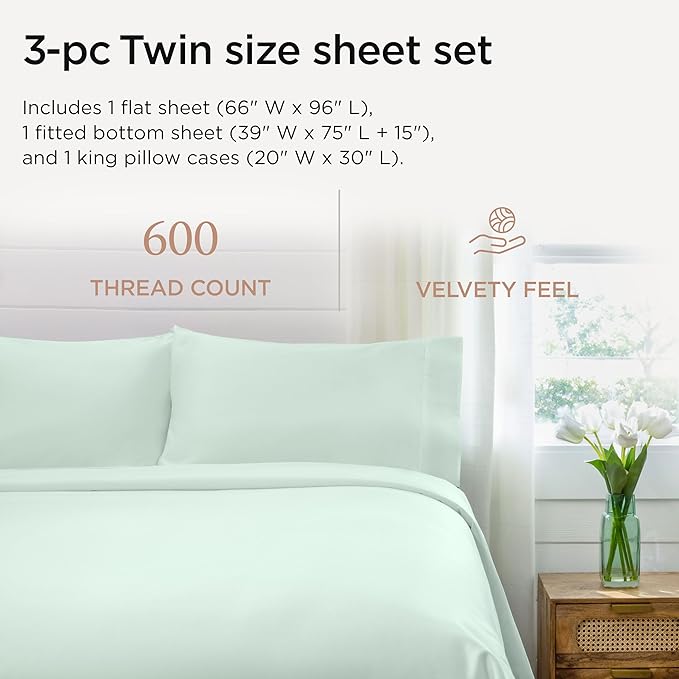 Cooling Bed Sheet Set - Twin - 3 Piece