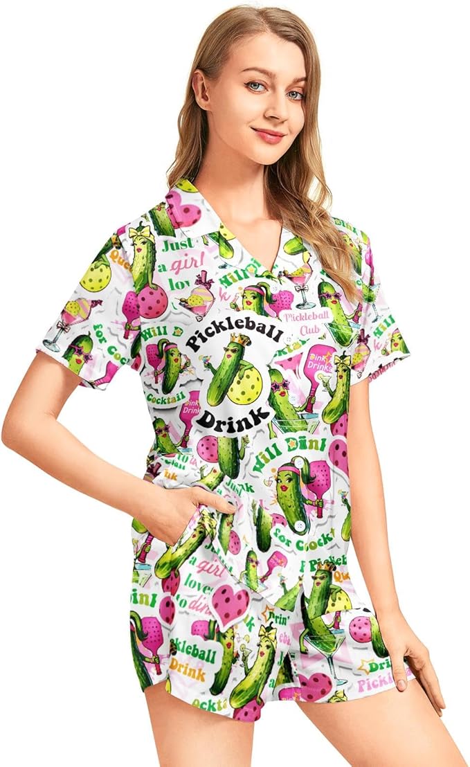 Women's Pajama Set - Short Sleeve - 2 Piece