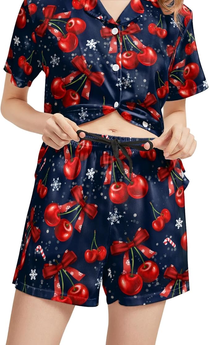 Women's Pajama Set - Short Sleeve - 2 Piece