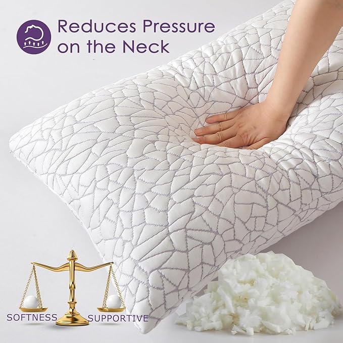 Bamboo Cooling Bed Pillow - Queen - 2 Piece