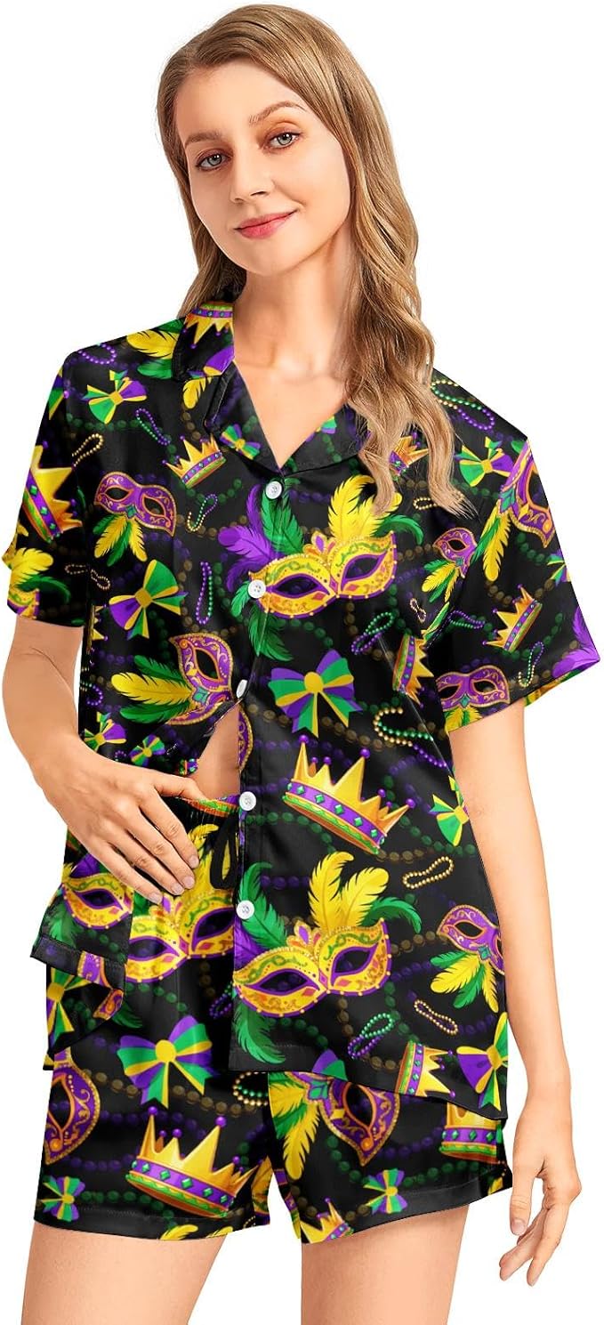 Women's Pajama Set - Short Sleeve - 2 Piece