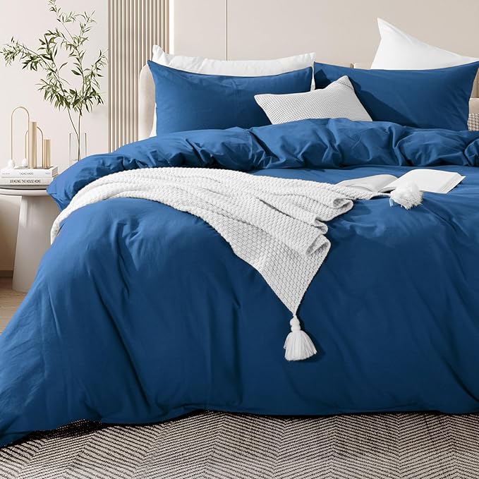 Linen Duvet Cover Set - Full - 3 Piece