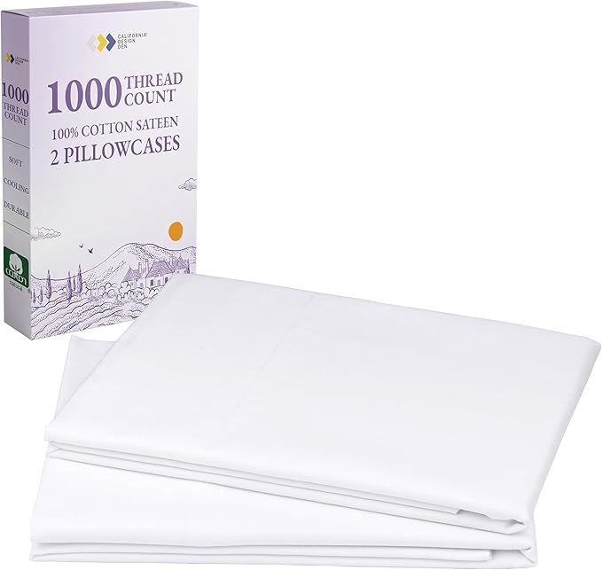 100% Cotton Pillowcase Set - Queen - 2 Piece