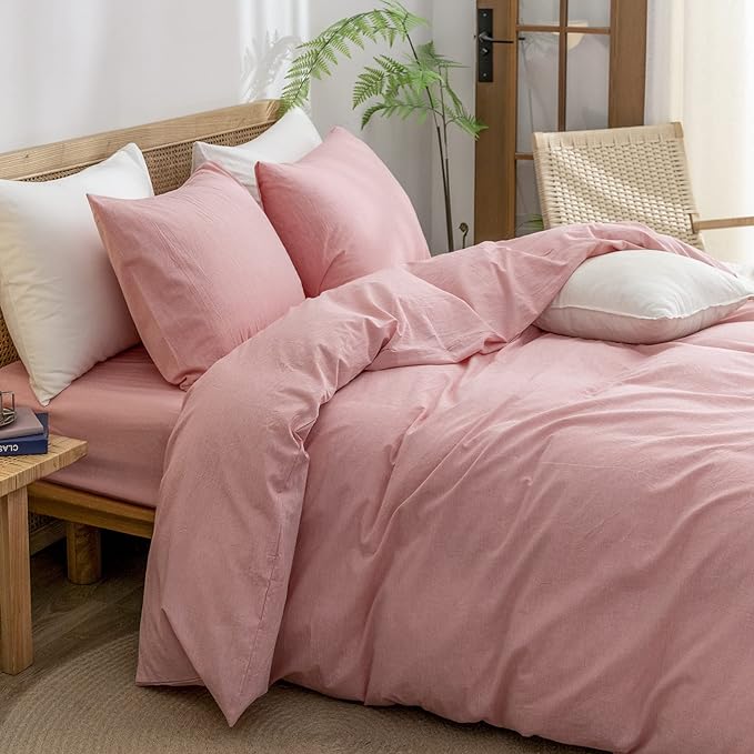 Linen Duvet Cover Set - King - 3 Piece