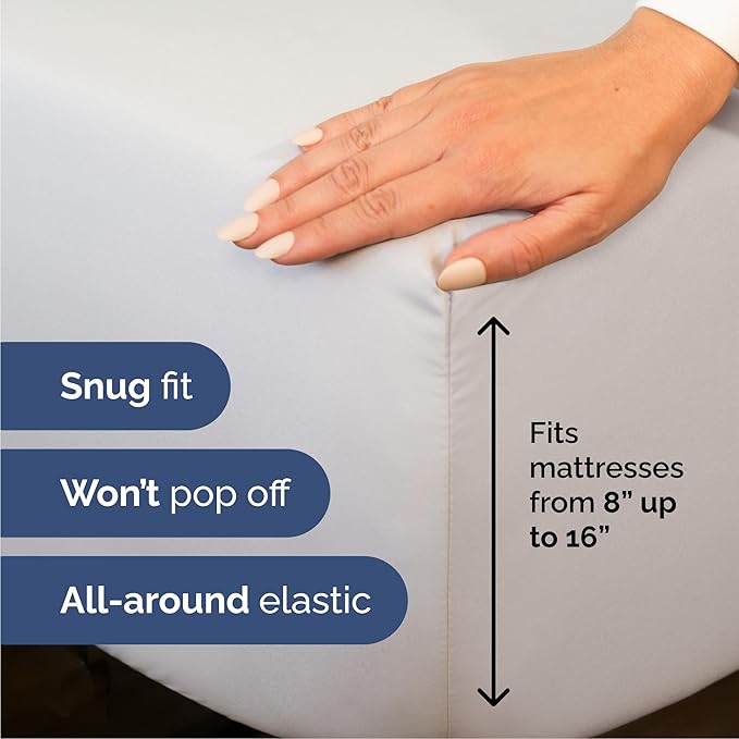 Cooling Bed Sheet Set - Queen - 4 Piece