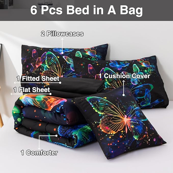 Comforter Set - Twin - 6 Piece