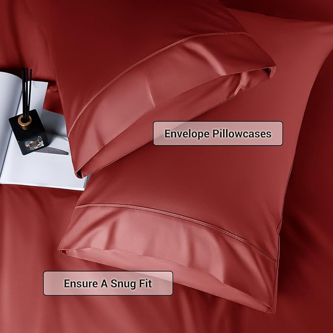 Bamboo Cooling Bed Sheet Set - King - 4 Piece