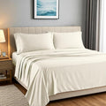 Linen Cooling Bed Sheet Set - Queen - 17 in Deep Pocket - 4 Piece