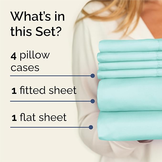 Cooling Bed Sheet Set - King - 6 Piece