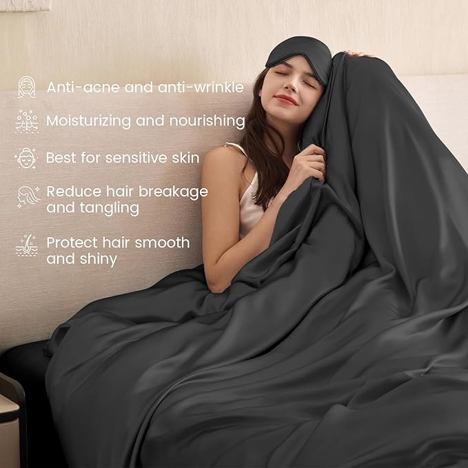 Mulberry Silk Duvet Cover Set - Twin - 3 Piece