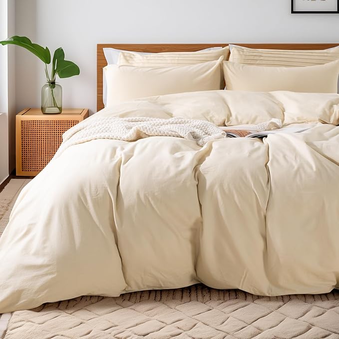 Linen Duvet Cover Set - King - 3 Piece