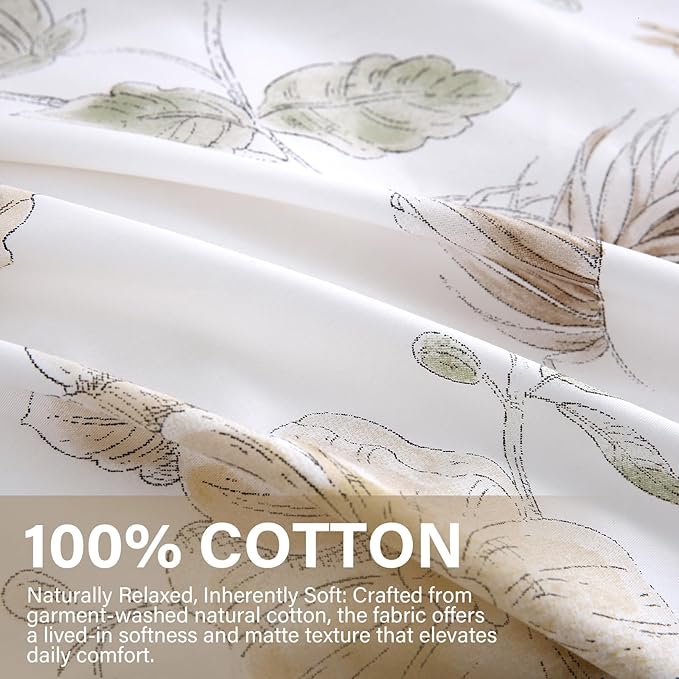 100% Cotton Duvet Cover Set - King - 3 Piece