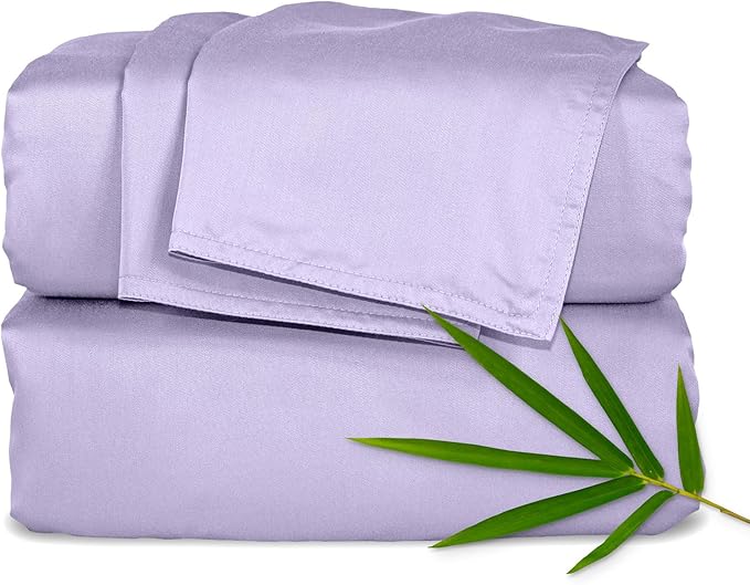 Bamboo Cooling Bed Sheet Set - Queen - 4 Piece