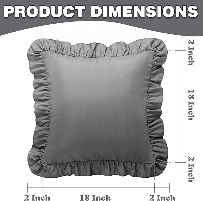 Microfiber Pillowcase Set - 18 x 18 in - 2 Piece