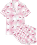 100% Cotton Shorts Pajama Set - Short Sleeve - 2 Piece