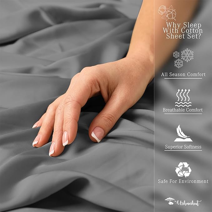 Bed Sheet Set - California King - 16 in Deep Pocket - 4 Piece