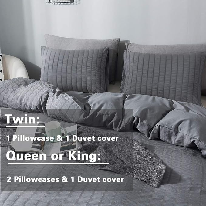 Microfiber Duvet Cover Set - Twin - 68 x 90 in - 2 Piece