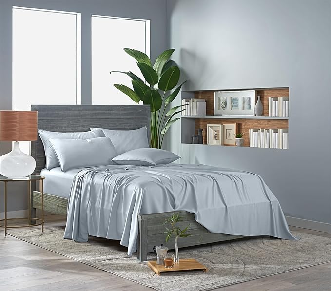 Bamboo Cooling Bed Sheet Set - Queen - 4 Piece