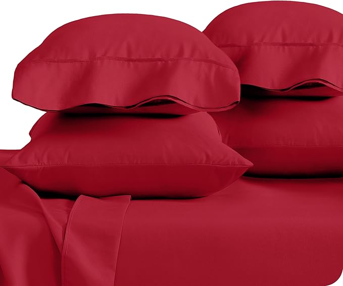 Microfiber Cooling Pillowcase Set - Queen - 4 Pack - 4 Piece