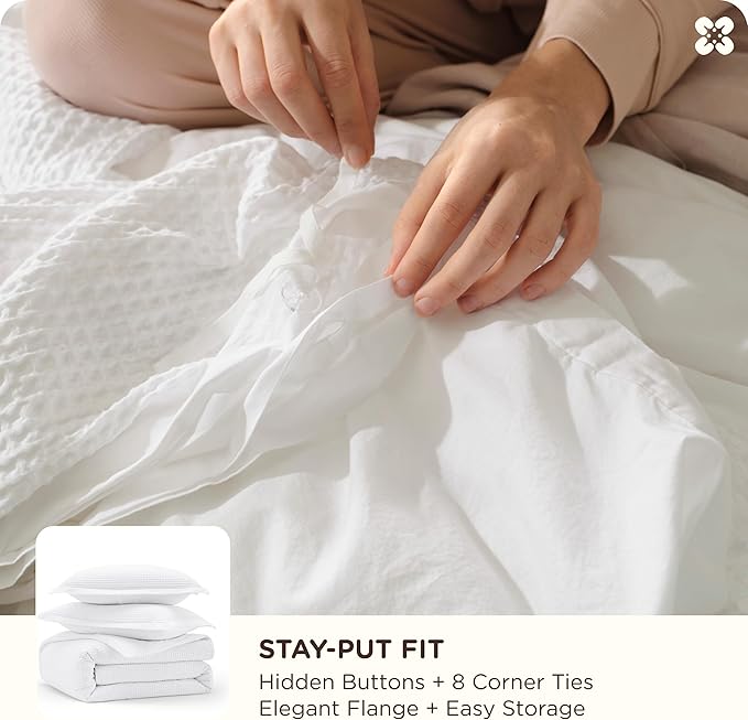 100% Cotton Duvet Cover Set - Queen - 3 Piece