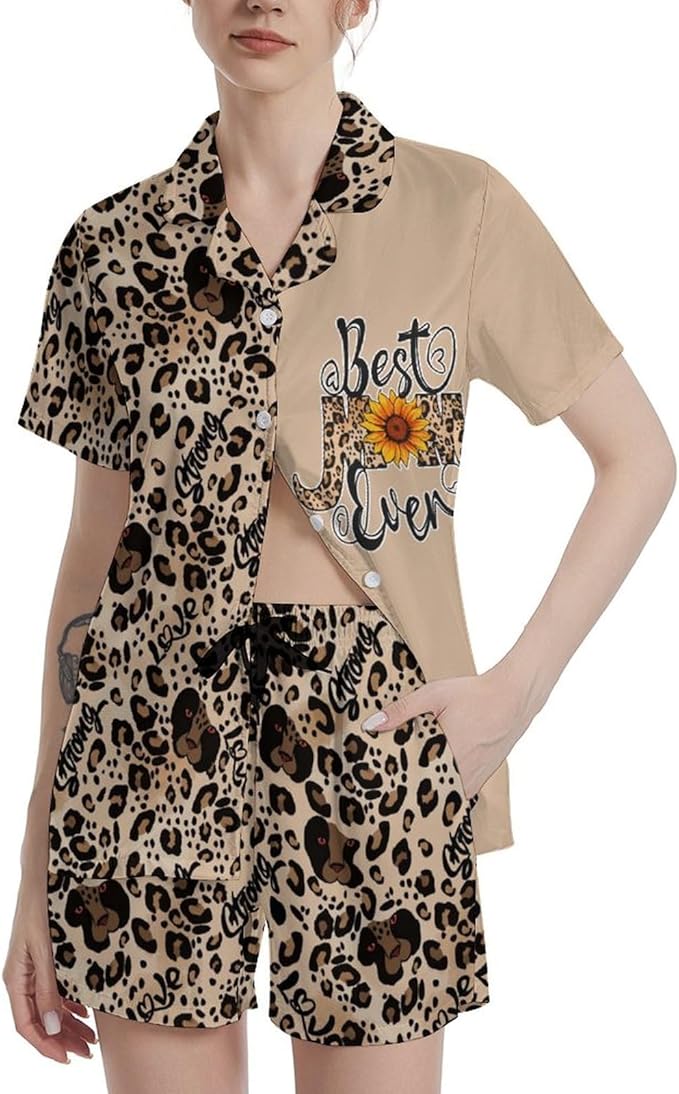 Women's Pajama Set - Short Sleeve - 2 Piece