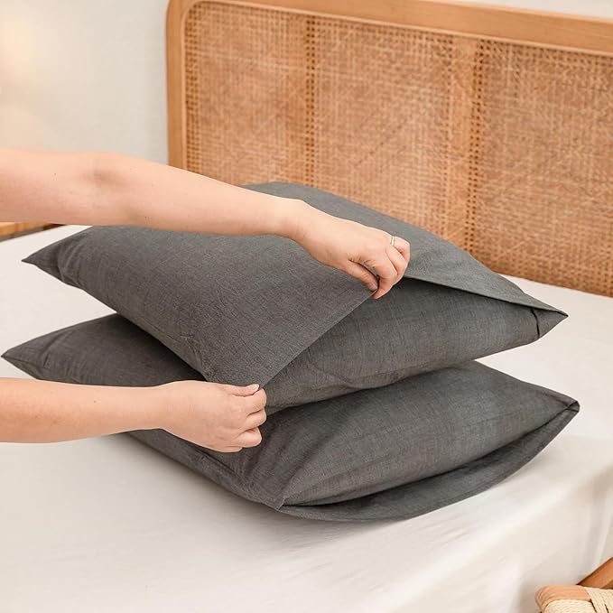 Linen Pillowcase Set - Queen - 20 x 30 in