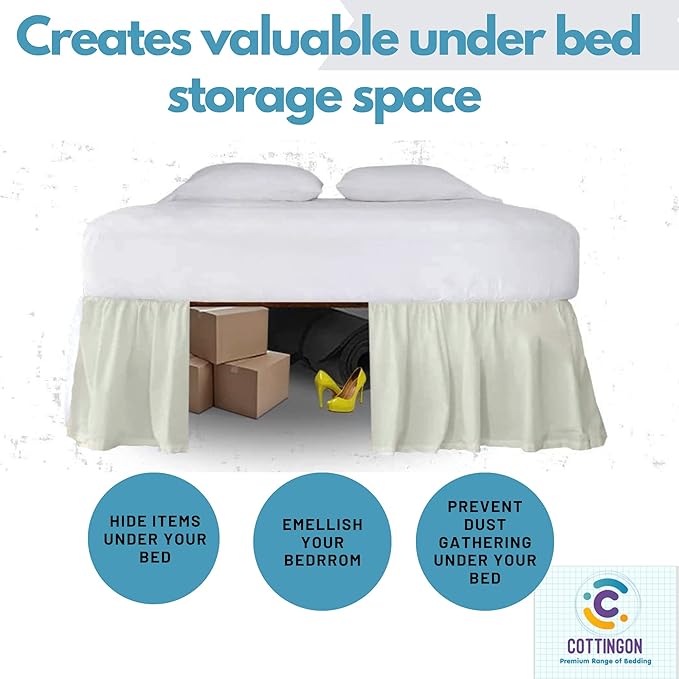 Microfiber Bed Skirt - Full - 22 in Drop