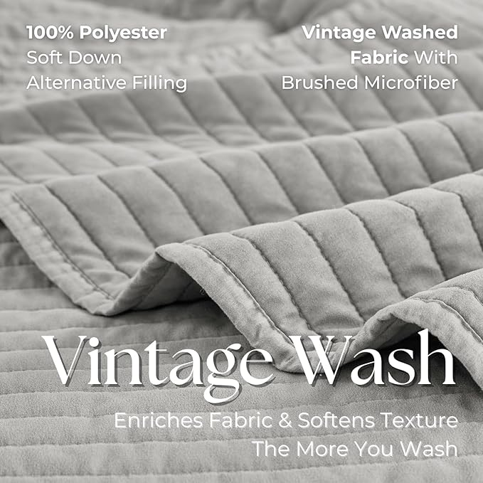 Microfiber Quilt Set - King