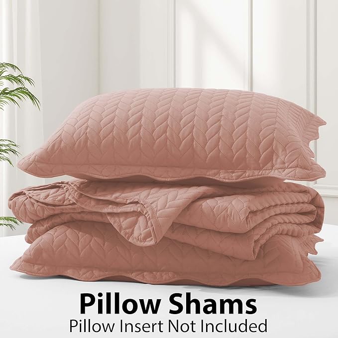 Microfiber Quilt Set - California King - 3 Piece