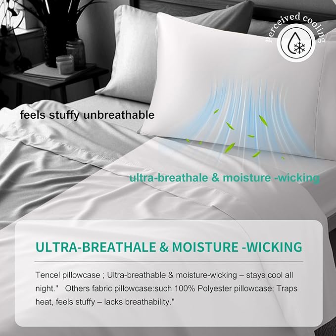 Cooling Pillowcase Set - Queen - 2 Piece