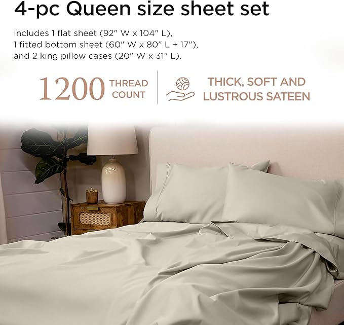 Bed Sheet Set - Queen - 4 Piece