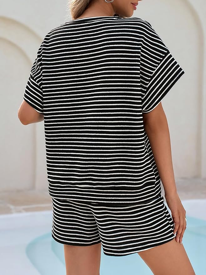 Shorts Pajama Set - Short Sleeve - 2 Piece