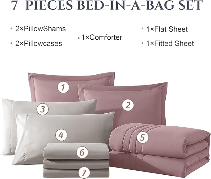 Comforter Set - Queen - 7 Piece
