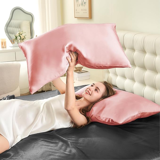 Mulberry Silk Cooling Pillowcase Set - Standard - 20 x 26 in - 2 Pack