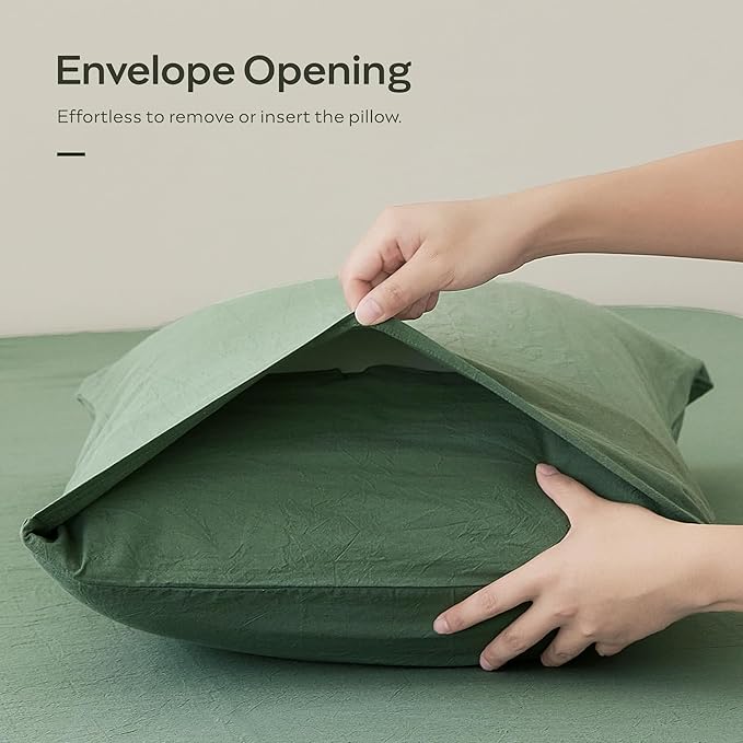 Linen Pillowcase Set - King - 20 x 36 in - 2 Piece
