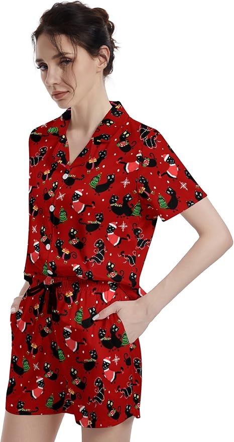 Women's Pajama Set - Short Sleeve - 2 Piece