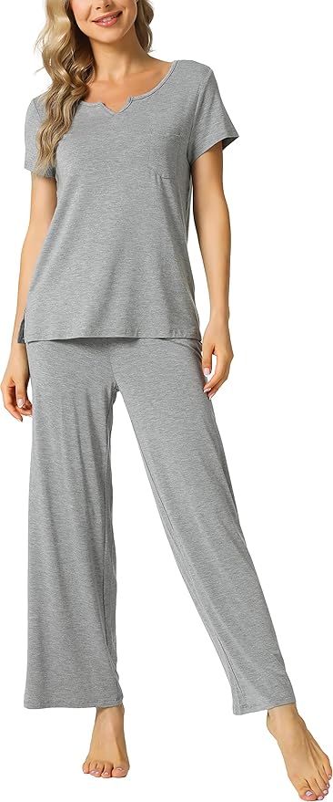 Bamboo Pajama Set - Short Sleeve - 2 Piece
