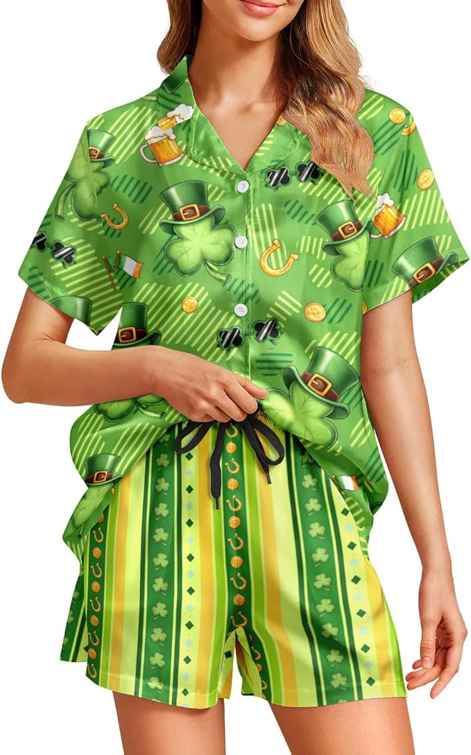 Women's Pajama Set - Short Sleeve - 2 Piece