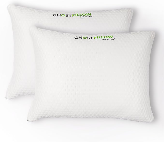 Memory Foam Cooling Bed Pillow - Queen - 2 Pack