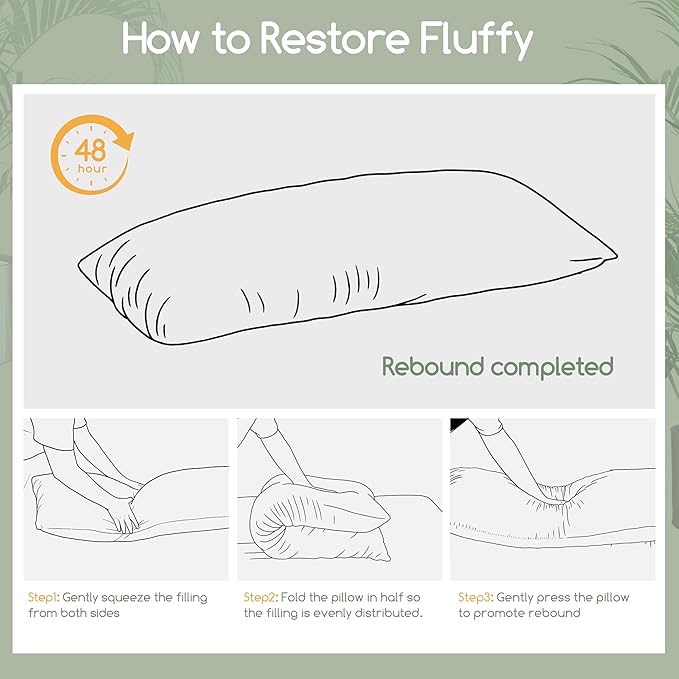 Memory Foam Body Pillow - Full - 20 x 54 in