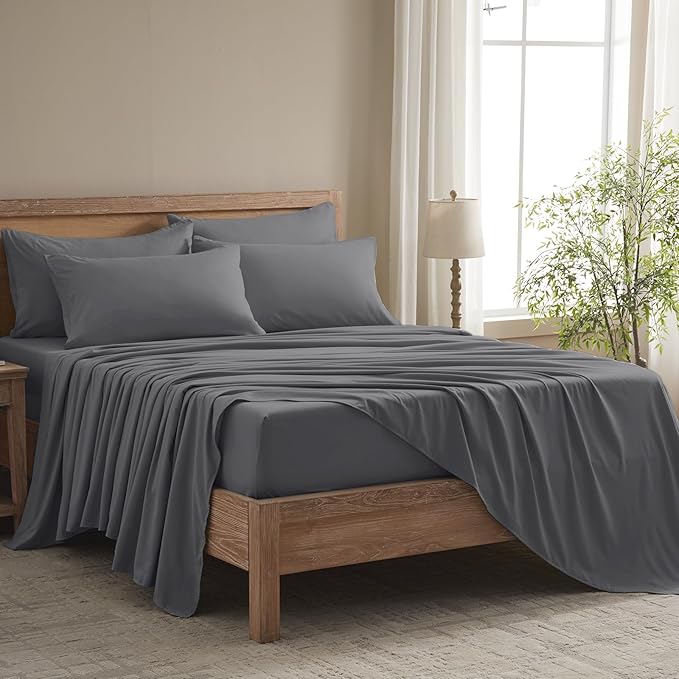 Microfiber Cooling Bed Sheet Set - Twin - 4 Piece