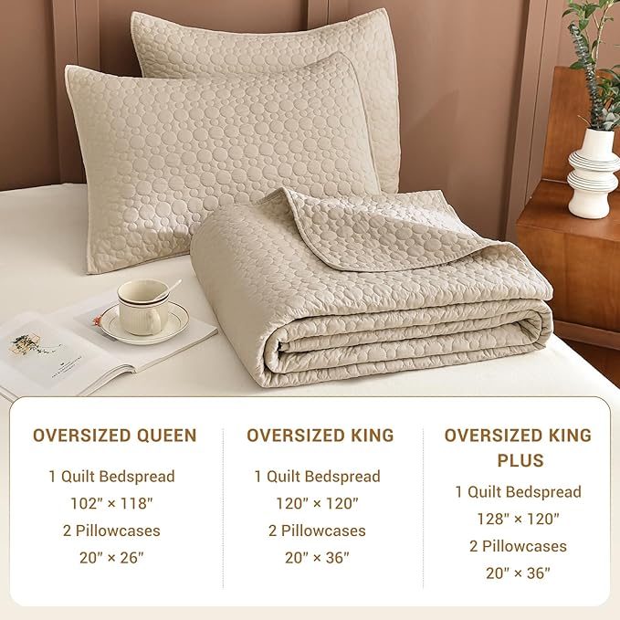 100% Cotton Bedding Set - Queen - 3 Piece