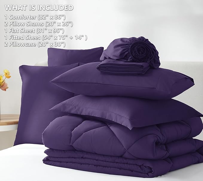 Down Alternative Comforter Set - Full - 7 Piece