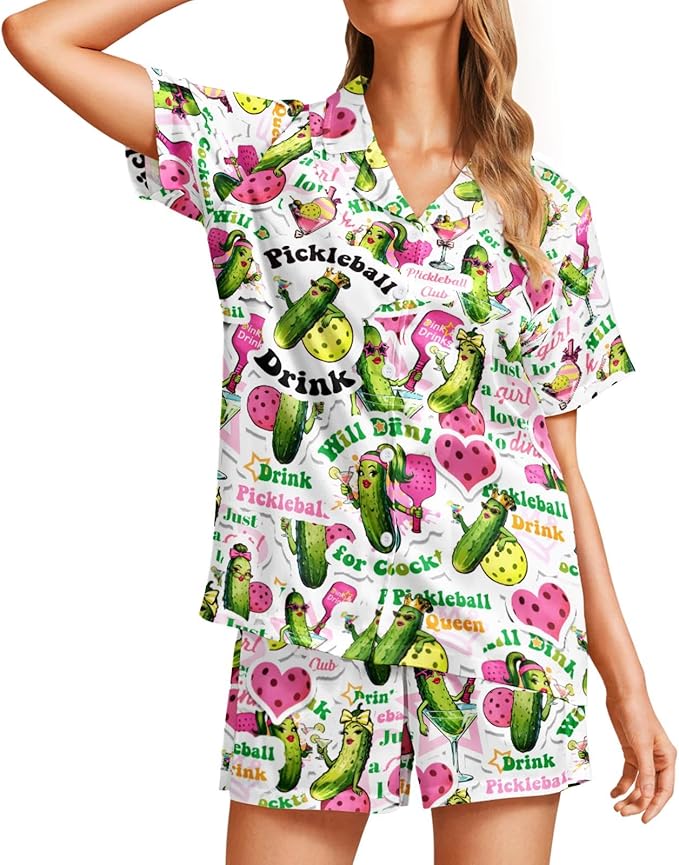 Women's Pajama Set - Short Sleeve - 2 Piece