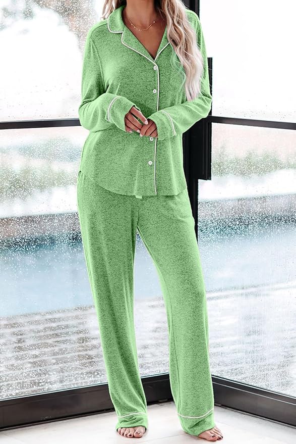 Women's Pajama Set - Long Sleeve - 2 Piece