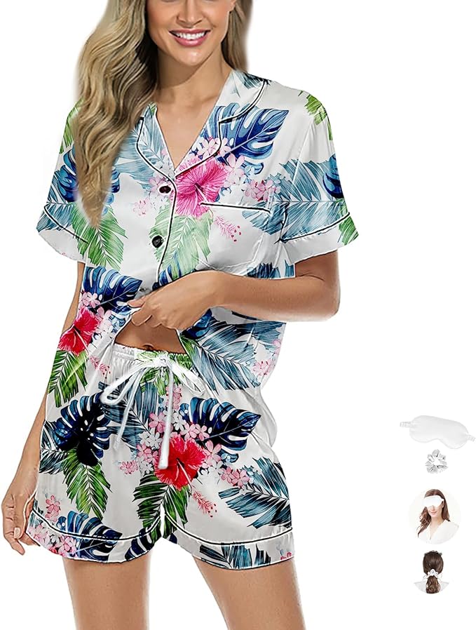 Satin Pajama Set - 2 Piece