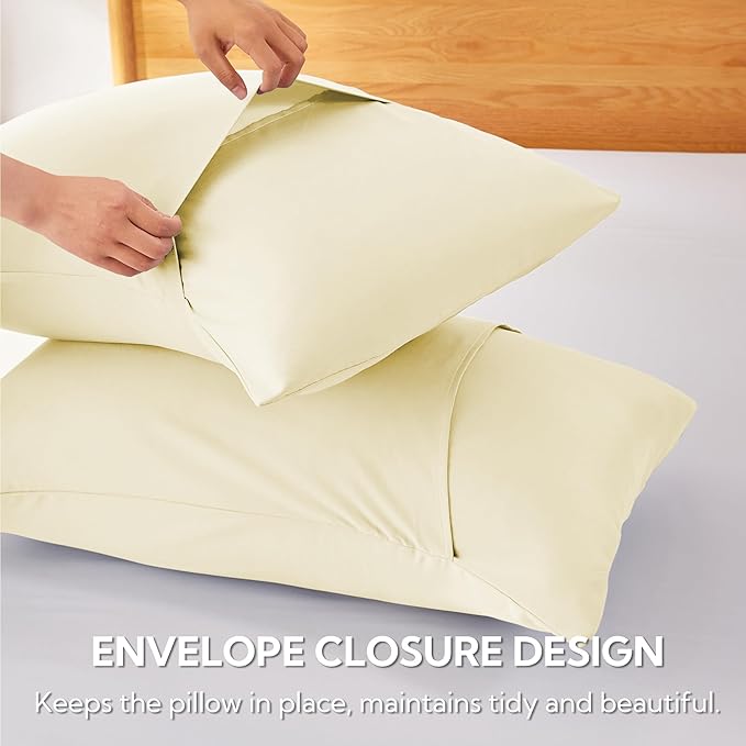 Bamboo Cooling Pillowcase Set - Queen - 2 Piece